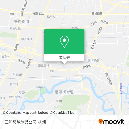 三和羽绒制品公司地图