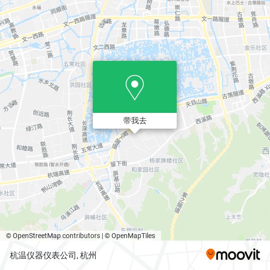 杭温仪器仪表公司地图
