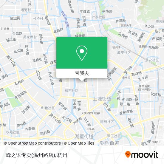 蜂之语专卖(温州路店)地图