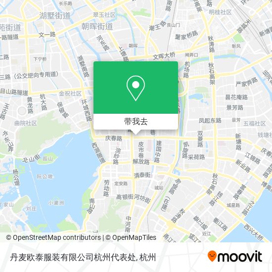 丹麦欧泰服装有限公司杭州代表处地图