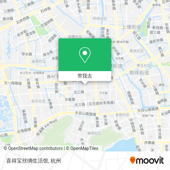 喜得宝丝绸生活馆地图