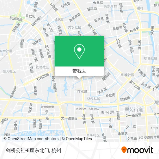 剑桥公社-E座东北门地图