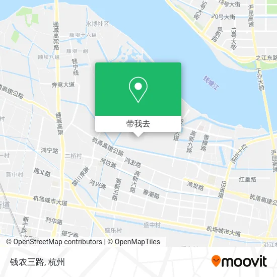 钱农三路地图
