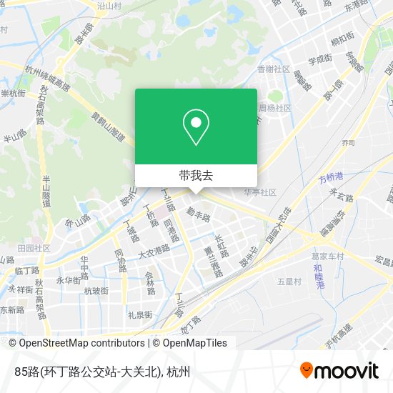 85路(环丁路公交站-大关北)地图