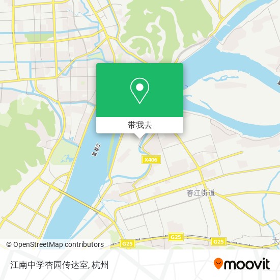 江南中学杏园传达室地图