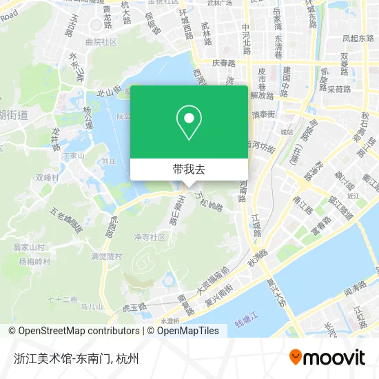 浙江美术馆-东南门地图