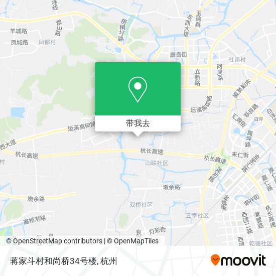 蒋家斗村和尚桥34号楼地图
