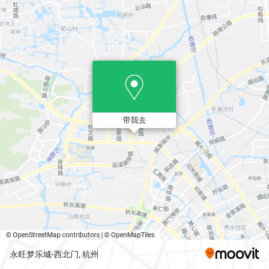 永旺梦乐城-西北门地图