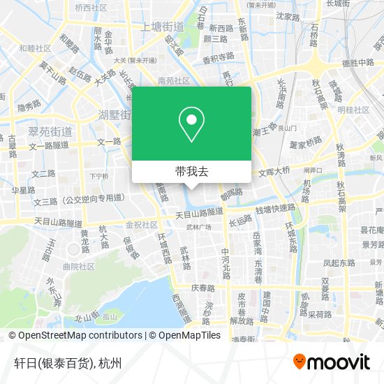 轩日(银泰百货)地图