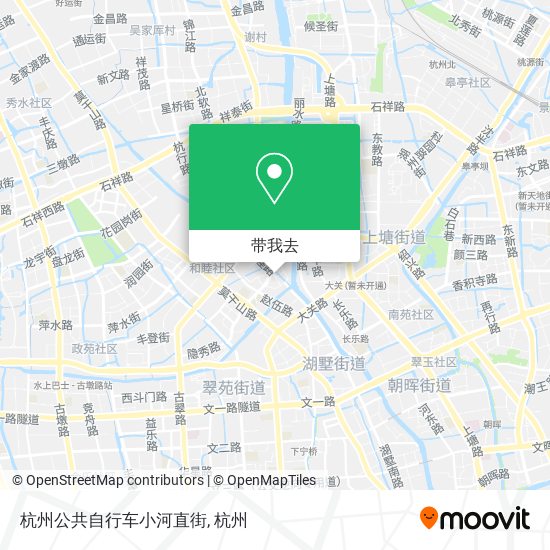 杭州公共自行车小河直街地图