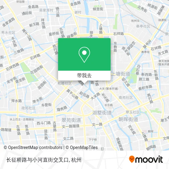 长征桥路与小河直街交叉口地图