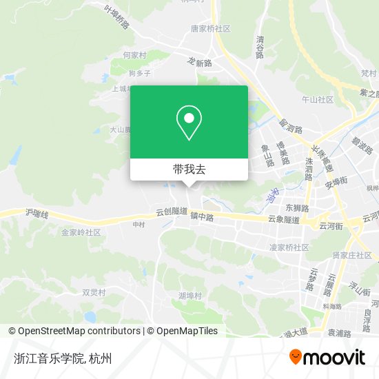 浙江音乐学院地图