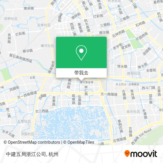 中建五局浙江公司地图