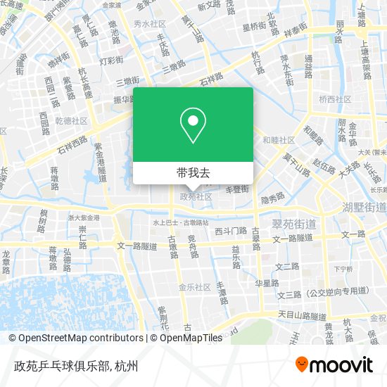 政苑乒乓球俱乐部地图