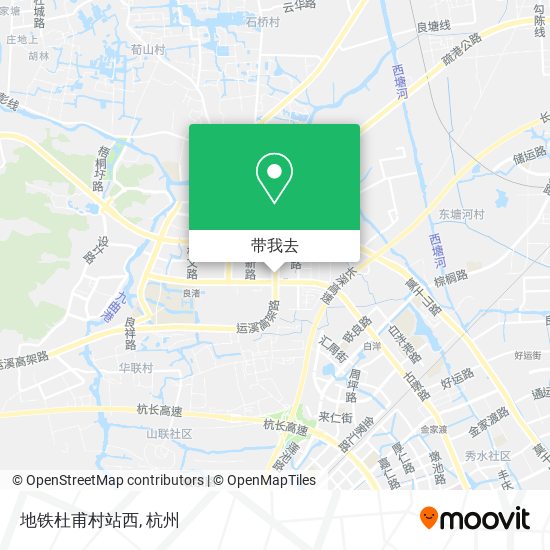 地铁杜甫村站西地图