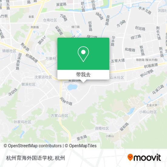 杭州育海外国语学校地图