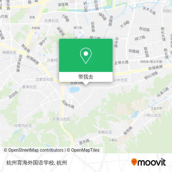 杭州育海外国语学校地图