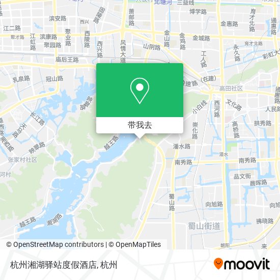 杭州湘湖驿站度假酒店地图