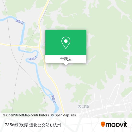 735d线(欢潭-进化公交站)地图