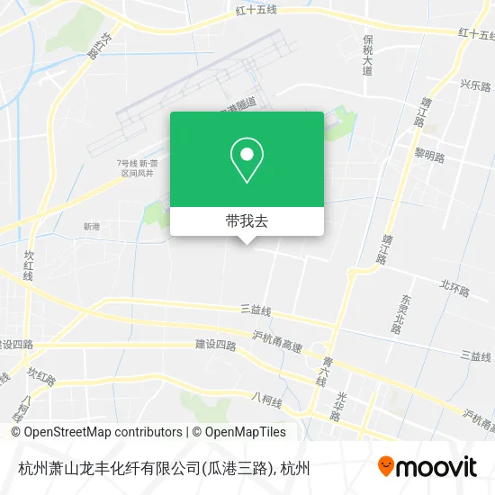 杭州萧山龙丰化纤有限公司(瓜港三路)地图
