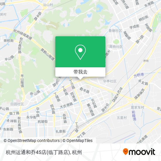 杭州运通和乔4S店(临丁路店)地图