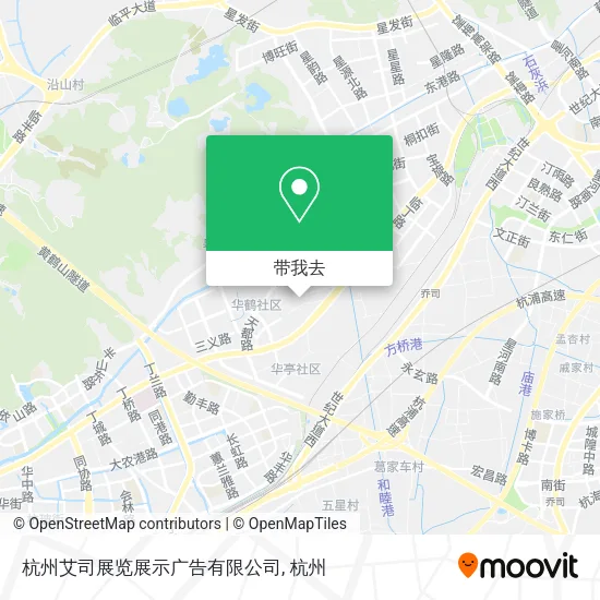 杭州艾司展览展示广告有限公司地图