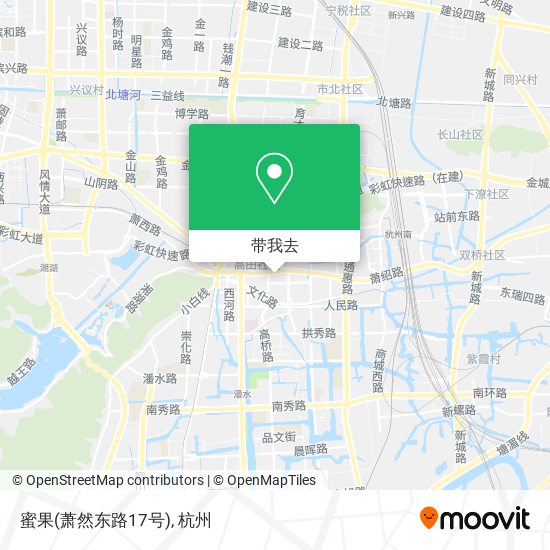 蜜果(萧然东路17号)地图