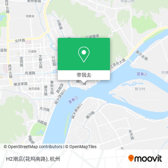 H2潮店(花坞南路)地图