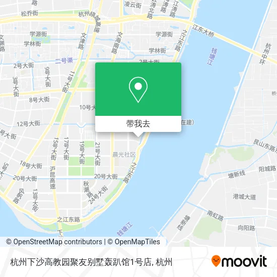 杭州下沙高教园聚友别墅轰趴馆1号店地图