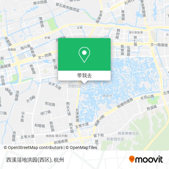 西溪湿地洪园(西区)地图