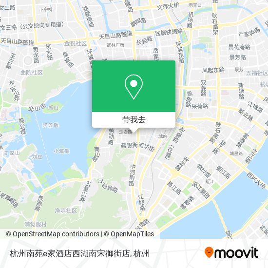 杭州南苑e家酒店西湖南宋御街店地图