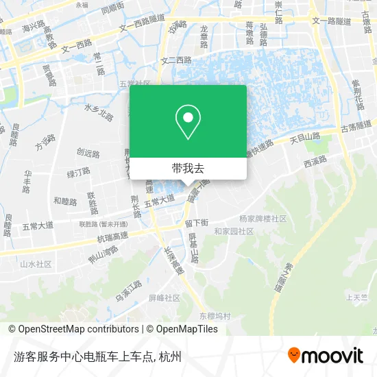 游客服务中心电瓶车上车点地图