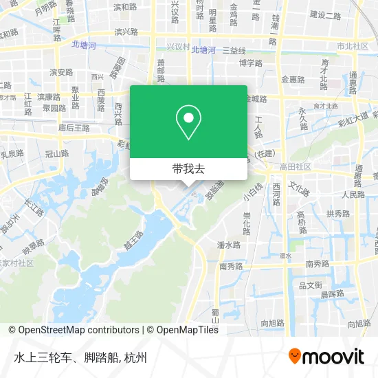 水上三轮车、脚踏船地图