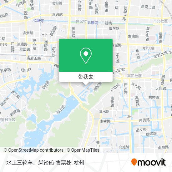 水上三轮车、脚踏船-售票处地图