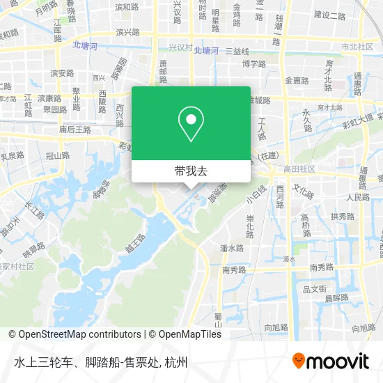 水上三轮车、脚踏船-售票处地图