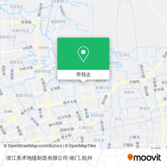 浙江美术地毯制造有限公司-南门地图
