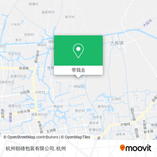 杭州朝雄包装有限公司地图