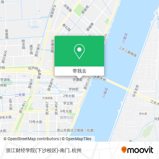 浙江财经学院(下沙校区)-南门地图