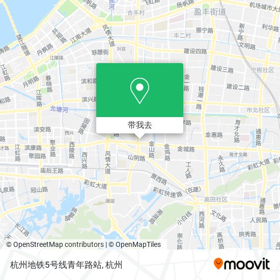 杭州地铁5号线青年路站地图