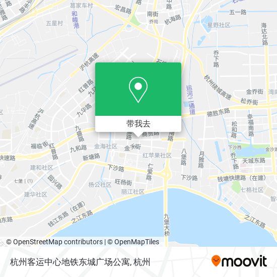 杭州客运中心地铁东城广场公寓地图
