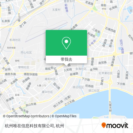 杭州唯在信息科技有限公司地图