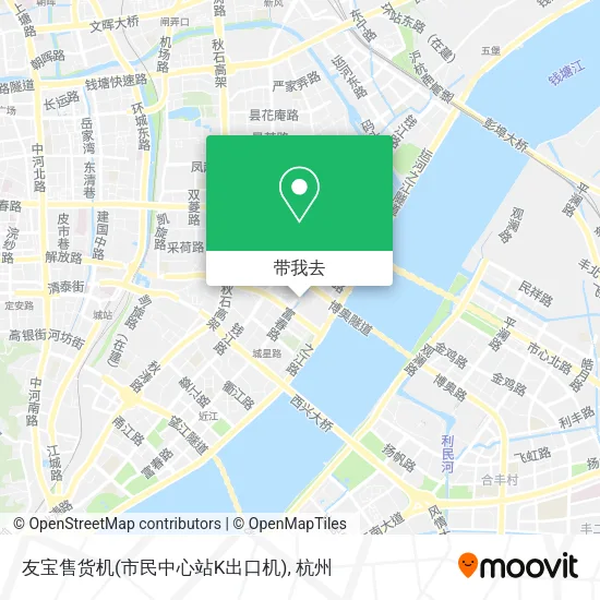 友宝售货机(市民中心站K出口机)地图