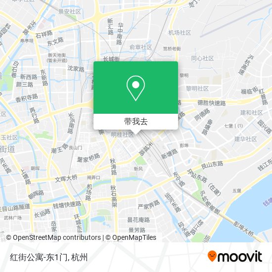红街公寓-东1门地图