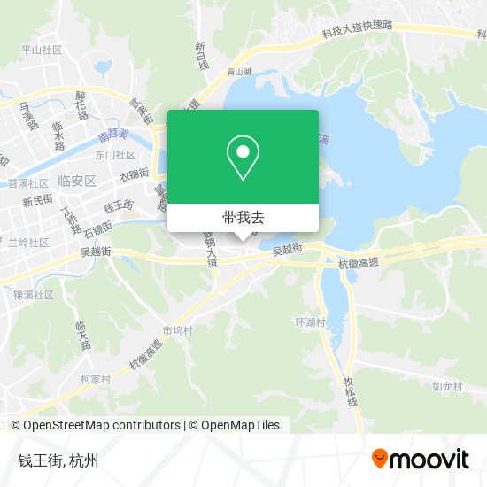 钱王街地图