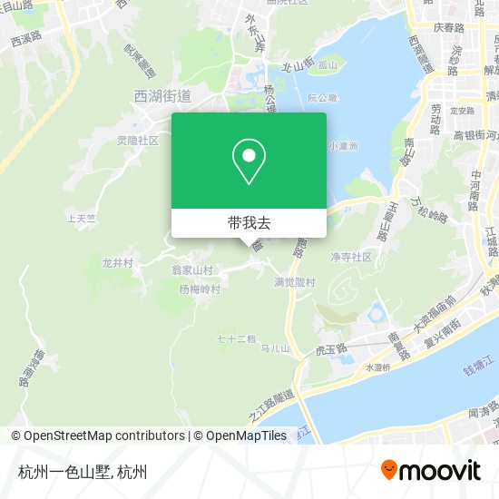 杭州一色山墅地图