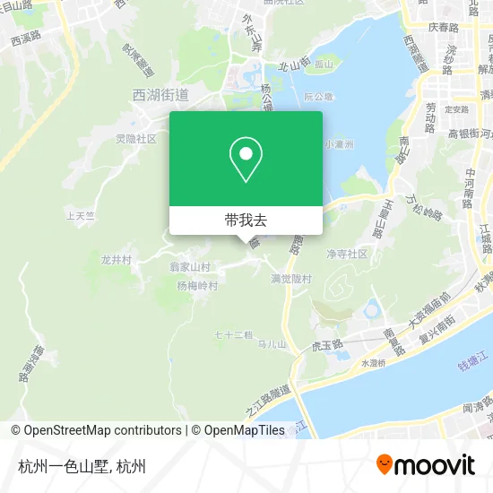杭州一色山墅地图