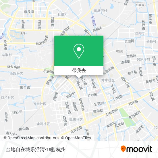 金地自在城乐活湾-1幢地图