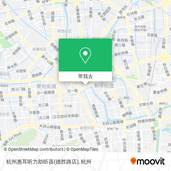 杭州惠耳听力助听器(德胜路店)地图