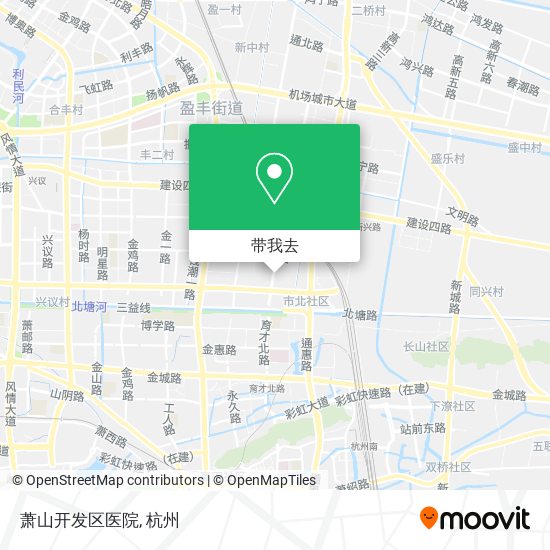 萧山开发区医院地图