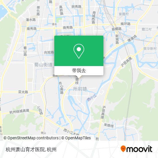 杭州萧山育才医院地图